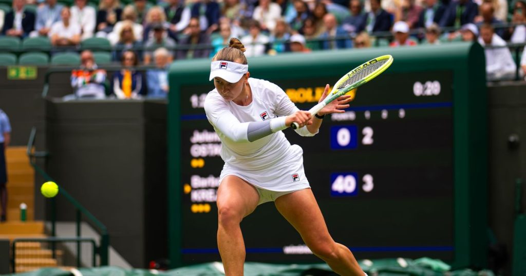 Krejcikova halts Ostapenko run to reach first Wimbledon semifinal