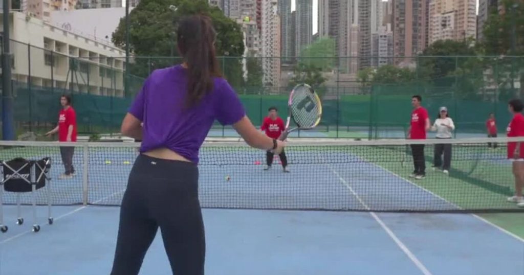 Li Na joins WTA Foundation for Special Olympics clinic in Hong Kong