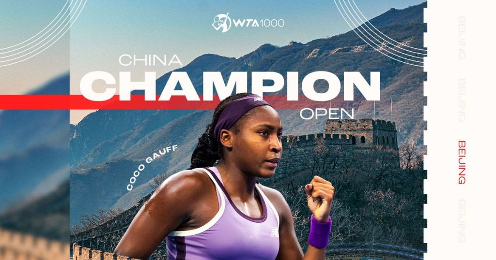 Gauff storms past Muchova to win China Open, second title of 2024